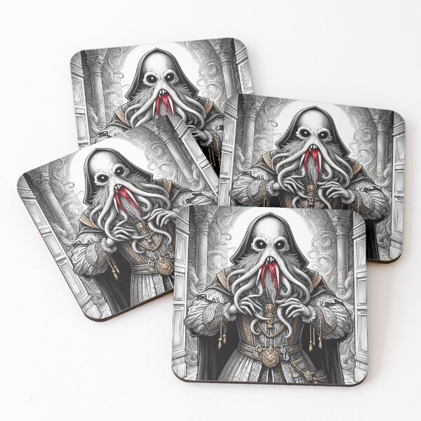 Item preview, The ark Eldritch Lord Cthulhu of Darkmere staring at you with his eyes of the void designed and sold by Vintage Designs +.