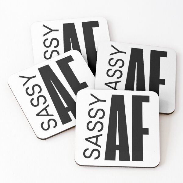 Item preview, Sassy AF Bold Minimalist Quote designed and sold by ClassicAF.
