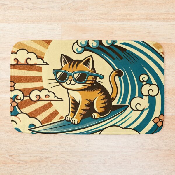 Item preview, Hang Ten Kitty designed and sold by BassHeadMomma.