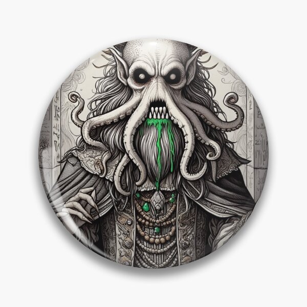 Item preview, Stark Lord of dread Eldritch Cthulhu of Darkmere staring at you with his eyes of the void designed and sold by Vintage Designs +.