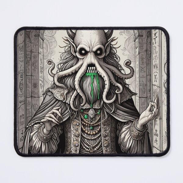 Item preview, Stark Lord of dread Eldritch Cthulhu of Darkmere staring at you with his eyes of the void designed and sold by Vintage Designs +.