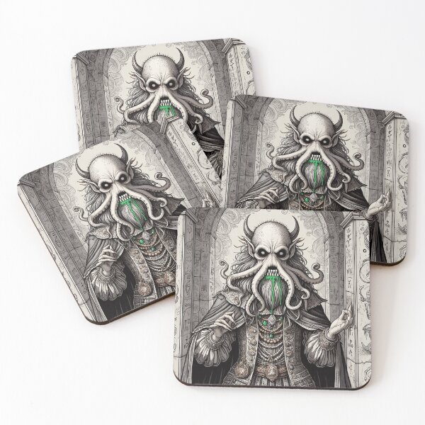 Item preview, Stark Lord of dread Eldritch Cthulhu of Darkmere staring at you with his eyes of the void designed and sold by Vintage Designs +.