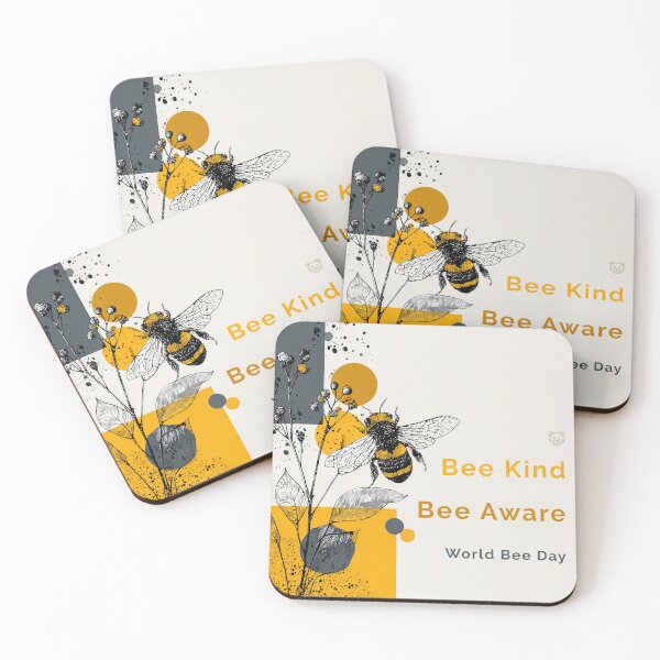 Item preview, Bee Kind. Bee Aware. – World Bee Day Design designed and sold by Bearabilia.