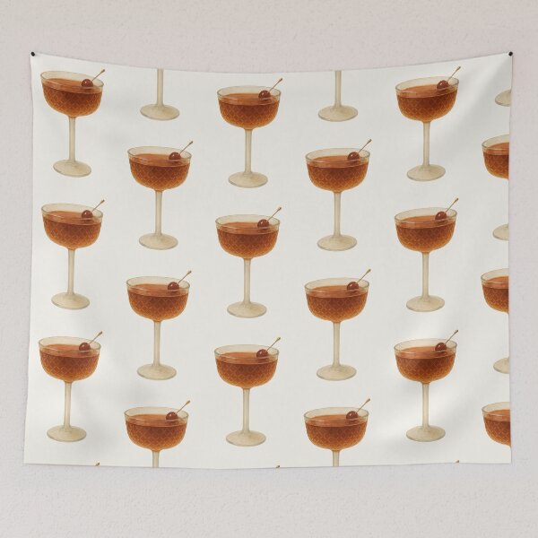Item preview, Watercolor Manhattan Cocktail designed and sold by jnella03.