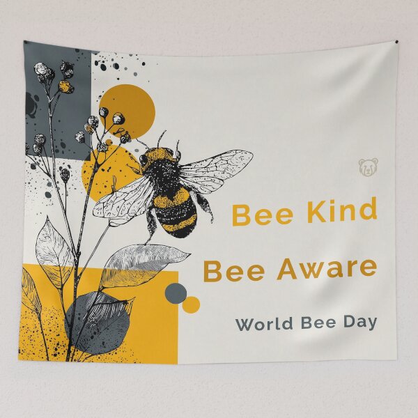 Item preview, Bee Kind. Bee Aware. – World Bee Day Design designed and sold by Bearabilia.