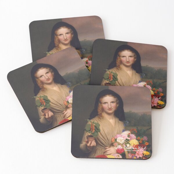 Item preview, The Flower Girl, 1846 . Charles Cromwell Ingham  .  Museum: The Met .  Artsy journals. Art stickers . Art mugs . Art tote bags . Art inspired products . Art gifts  designed and sold by WeareSublime.
