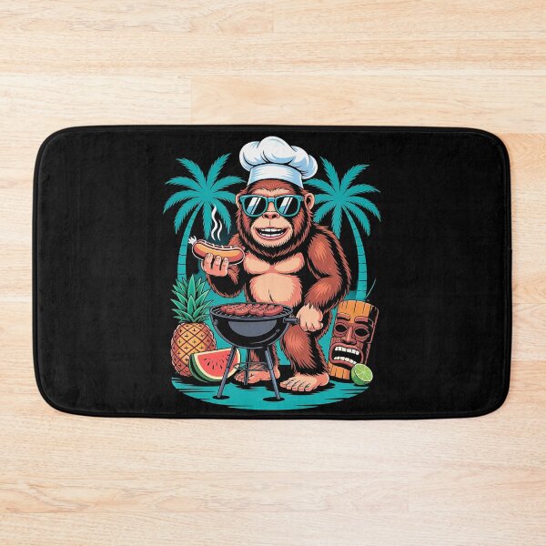 Item preview, Funny BBQ Monkey Summer Tropical  designed and sold by JerdbordinShop.
