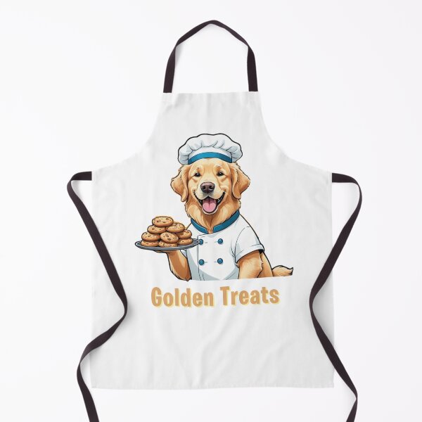 Item preview, Funny Golden Retriever Portrait – Comic Baker Gift – Goofy Dog & Cat Owner Gifts – Humor Pet Lover Design designed and sold by KoraTalks.