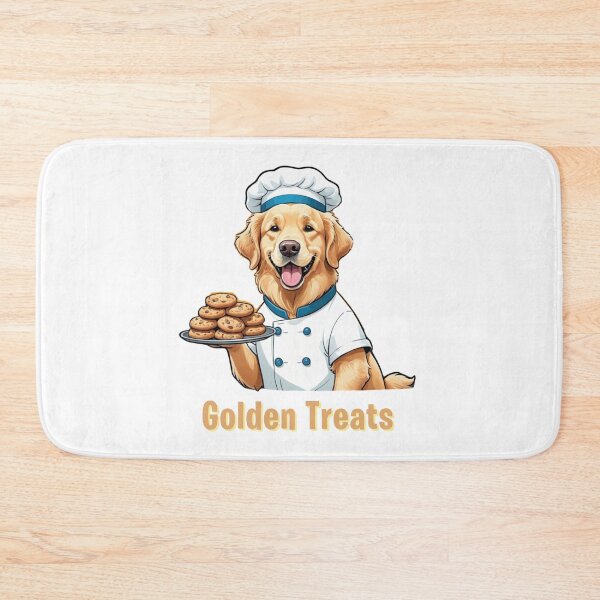 Item preview, Funny Golden Retriever Portrait – Comic Baker Gift – Goofy Dog & Cat Owner Gifts – Humor Pet Lover Design designed and sold by KoraTalks.