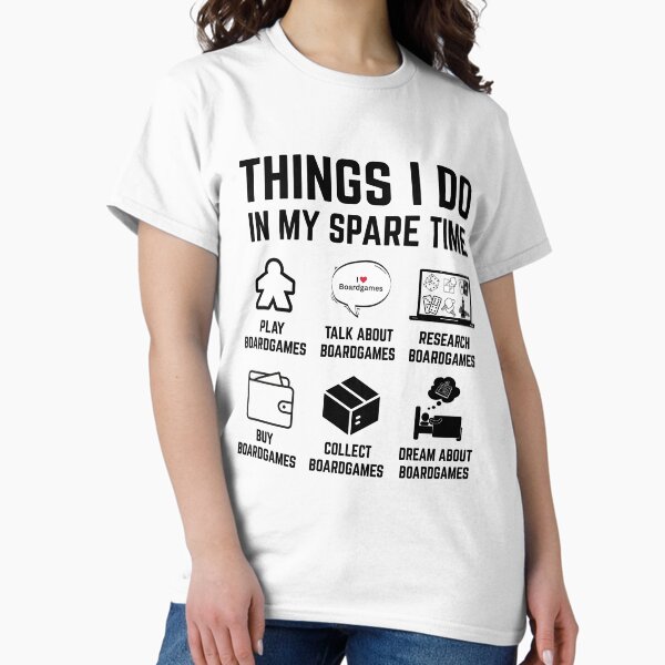 Item preview, Things I Do in My Spare Time – Board Game Lover Checklist designed and sold by BMLprint ⭐⭐⭐⭐⭐.