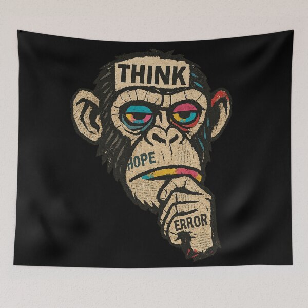 Item preview, Monkey Thinker – Hope, Error, and the Act of Thinking designed and sold by VIBE CRAFT STUDIO.