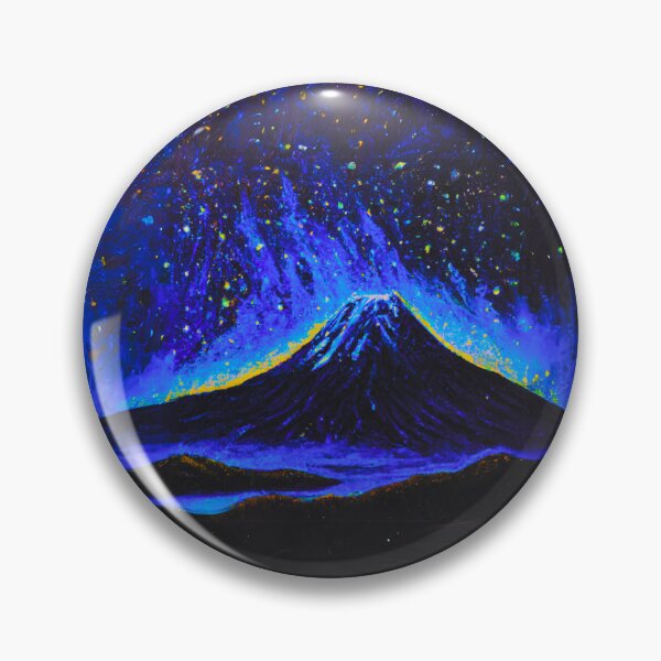 Item preview, The Starry Night of fuji mountain in dark blue designed and sold by MerryCrown.
