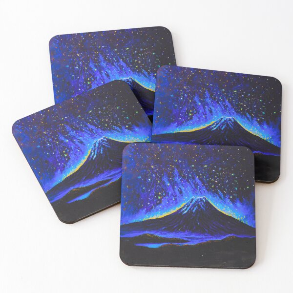 Item preview, The Starry Night of fuji mountain in dark blue designed and sold by MerryCrown.