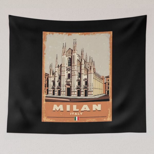 Item preview, A Vintage Travel Art of Milan - Italy  designed and sold by GoodOldVintage.
