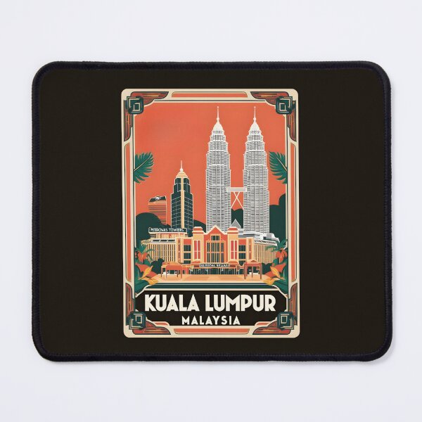 Item preview, A Vintage Travel Illustration of Kuala Lumpur - Malaysia  designed and sold by GoodOldVintage.