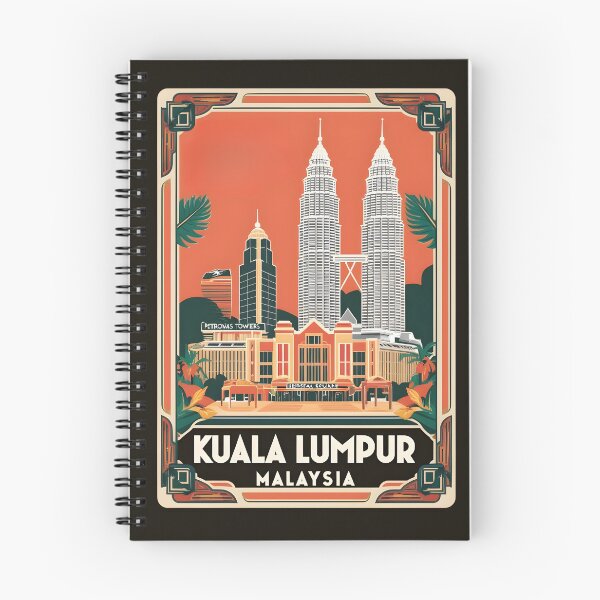 Item preview, A Vintage Travel Illustration of Kuala Lumpur - Malaysia  designed and sold by GoodOldVintage.