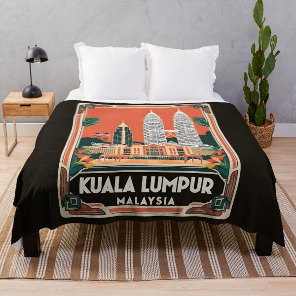 Item preview, A Vintage Travel Illustration of Kuala Lumpur - Malaysia  designed and sold by GoodOldVintage.