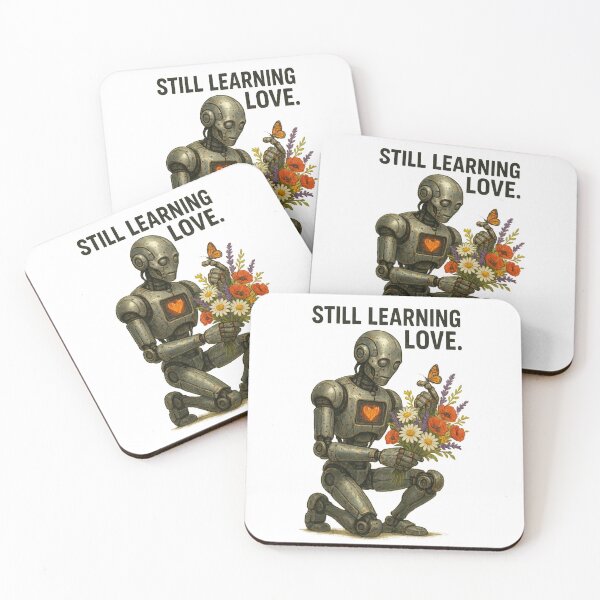 Item preview, Robot Discovers Love Through Flowers designed and sold by Rushurban.