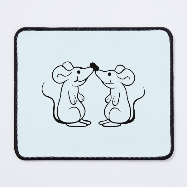 Item preview, 2 Mice Couple Love Valentine's Day Noses Touching designed and sold by shirt-o-mat.