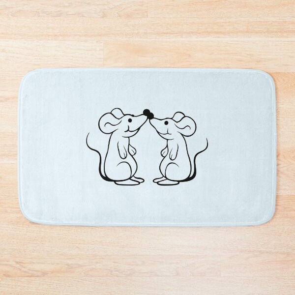 Item preview, 2 Mice Couple Love Valentine's Day Noses Touching designed and sold by shirt-o-mat.