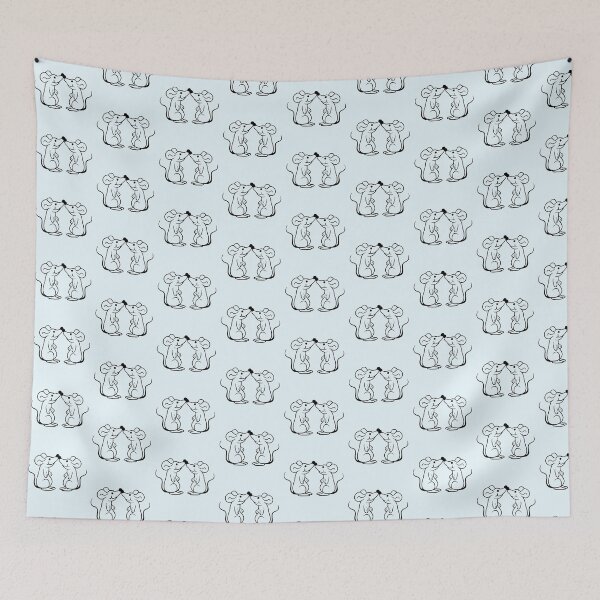Item preview, 2 Mice Couple Love Valentine's Day Noses Touching designed and sold by shirt-o-mat.