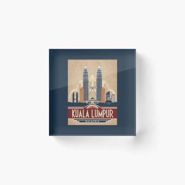 Item preview, A Vintage Travel Illustration of Kuala Lumpur - Malaysia  designed and sold by GoodOldVintage.