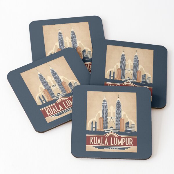 Item preview, A Vintage Travel Illustration of Kuala Lumpur - Malaysia  designed and sold by GoodOldVintage.