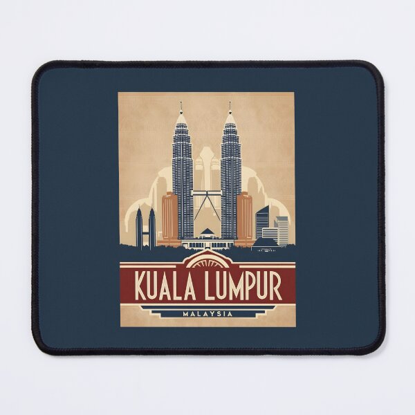 Item preview, A Vintage Travel Illustration of Kuala Lumpur - Malaysia  designed and sold by GoodOldVintage.