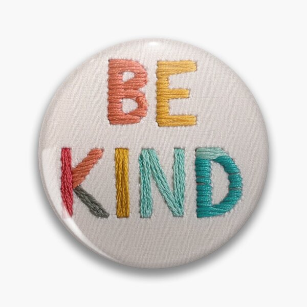 Item preview, Be Kind Embroidered Iron On Patch – Bold Typography Design designed and sold by Peecoo.