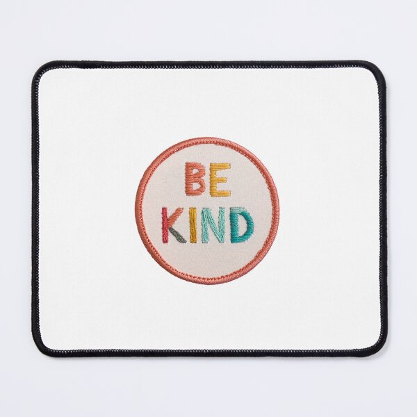Item preview, Be Kind Embroidered Iron On Patch – Bold Typography Design designed and sold by Peecoo.