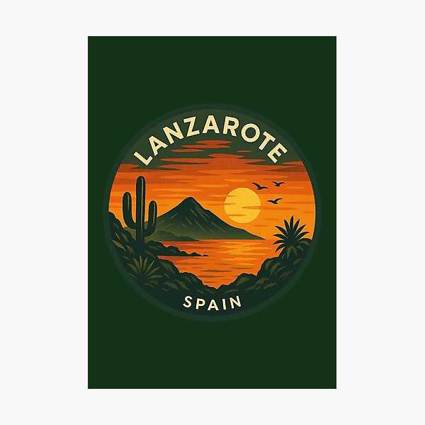 Item preview, Lanzarote Canary Islands Vintage Travel  designed and sold by Thistle-TShop.
