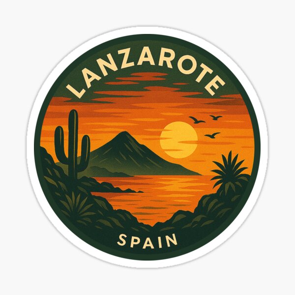 Item preview, Lanzarote Canary Islands Vintage Travel  designed and sold by Thistle-TShop.