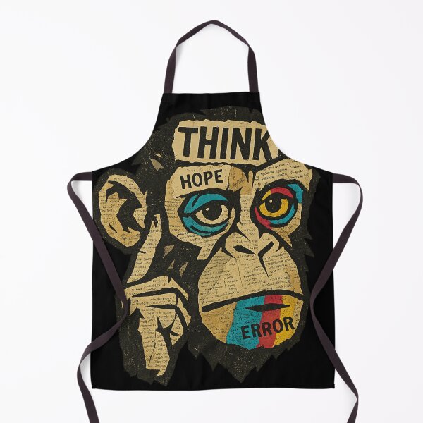 Item preview, Monkey Thinker – Torn Between Hope and Error designed and sold by VIBE CRAFT STUDIO.