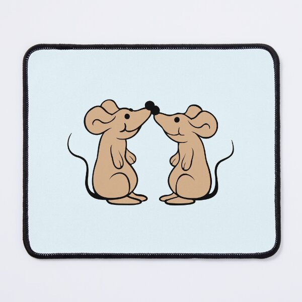 Item preview, 2 Mice Couple Love Valentine's Day Noses Touching designed and sold by shirt-o-mat.