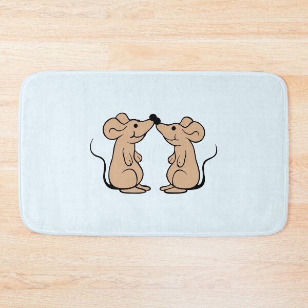Item preview, 2 Mice Couple Love Valentine's Day Noses Touching designed and sold by shirt-o-mat.