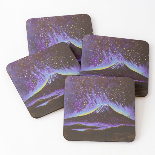 Item preview, The Starry Night of fuji mountain in light purple designed and sold by MerryCrown.