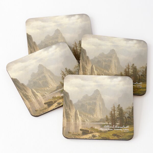 Item preview,  Merced River, Yosemite Valley by Albert Bierstadt . Museum: The Met . Artsy journals . Art stickers . Art mugs . Art tote bags . Art inspired products . Art gifts  designed and sold by WeareSublime.