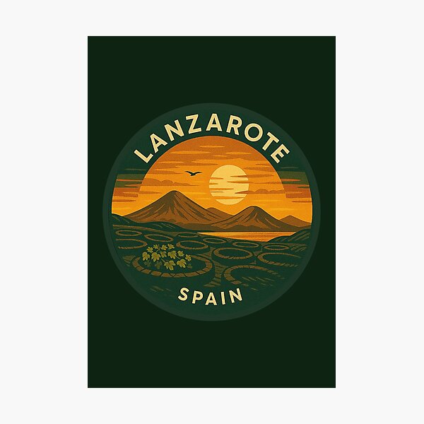 Item preview, Lanzarote Canary Islands Vintage Travel  designed and sold by Thistle-TShop.