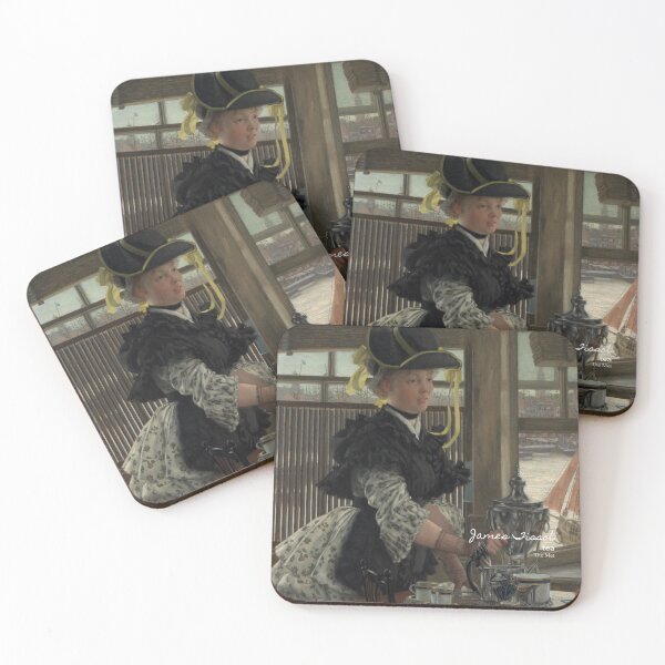 Item preview, Tea . 1872  by James Tissot . Museum: The Met . Artsy journals . Art stickers . Art mugs . Art tote bags . Art inspired products . Art gifts  designed and sold by WeareSublime.