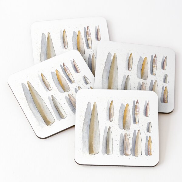 Item preview, Belemnites Watercolour designed and sold by Tom Napper Design.
