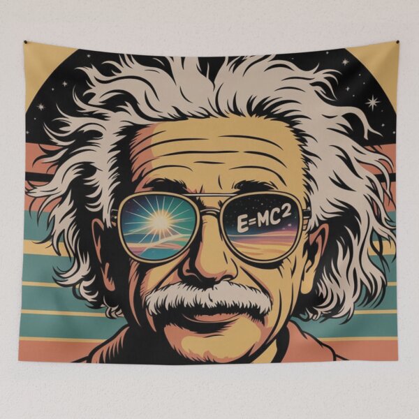 Item preview, Banksy einstein street art vintage designed and sold by martin max.