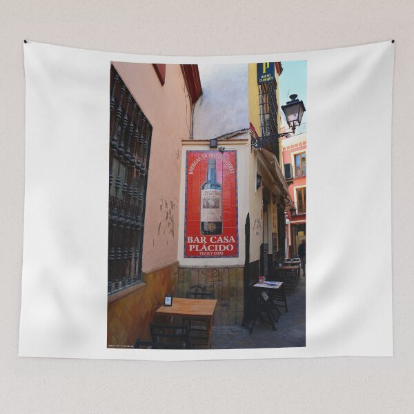 Item preview, Seville, Spain. Street view of bar sign designed and sold by Robert Hills.