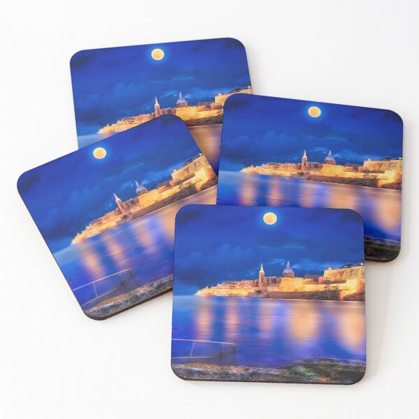Item preview, Valletta city skyline at sunrise - Cityscape photo designed and sold by TheArtistOf2022.