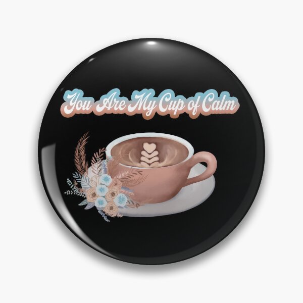 Item preview, You Are My Cup of Calm Latte With Boho Flowers designed and sold by daphsam.