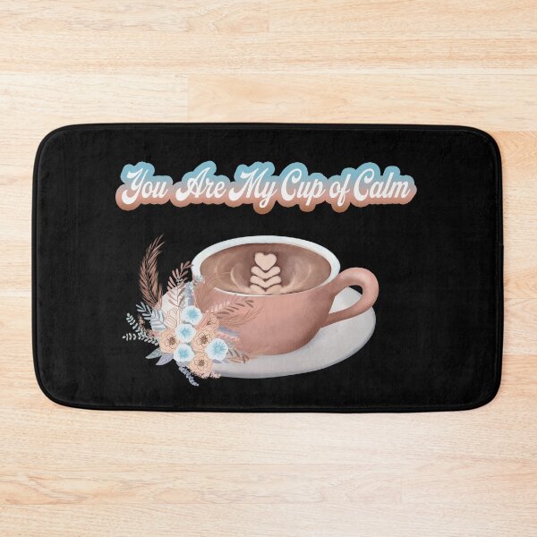 Item preview, You Are My Cup of Calm Latte With Boho Flowers designed and sold by daphsam.