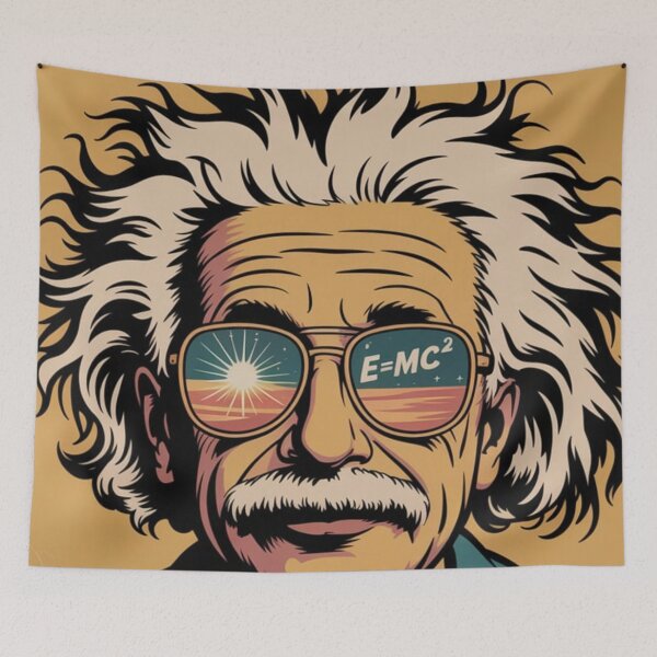 Item preview, Banksy einstein street art vintage designed and sold by martin max.