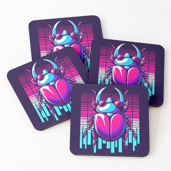 Item preview, Synthwave Stag Beetle designed and sold by Ghost on Toast.