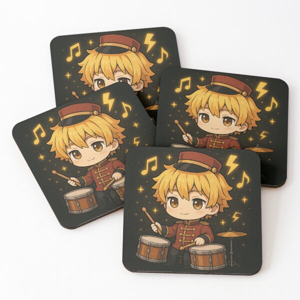 Item preview, Drumbeat Hero Chibi Zenitsu – Cute Anime Music Art designed and sold by ColorSplash123.
