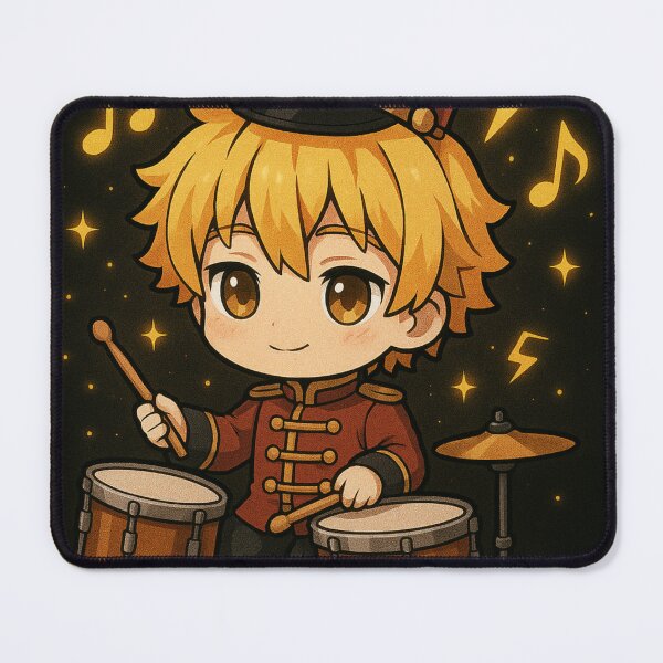 Item preview, Drumbeat Hero Chibi Zenitsu – Cute Anime Music Art designed and sold by ColorSplash123.
