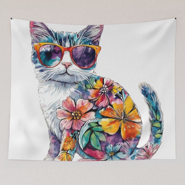 Item preview, Floral Cat designed and sold by pipopoupin.